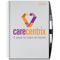 7" x 10" Glossy Full Color Time Manager w/Heavyweight Cover w/Pen Safe Back Weekly & Monthly Views